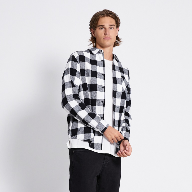 Flannel shirt "Tor" Black